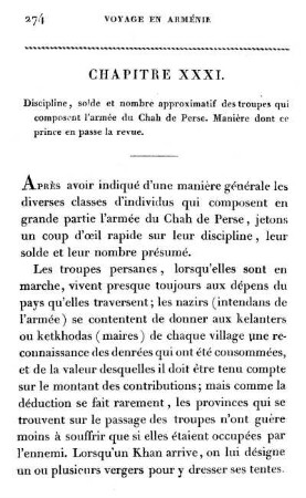 Chapitre XXXI