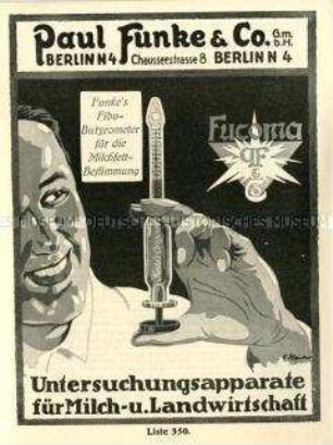 Untersuchungsapparate für Milch- und Landwirtschaft