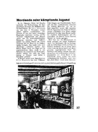 Mordene oder kämpfende Jugend