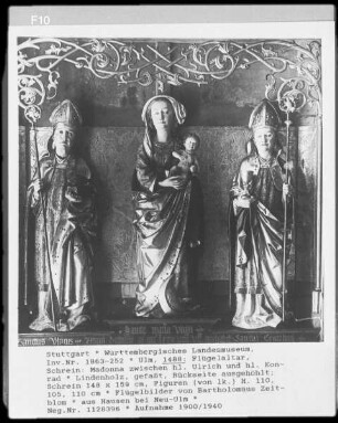 Madonna zwischen heilgen Ulrich und heiligen Konrad