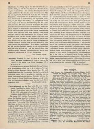 92 [Rezension] Tögel, Hermann, Der Werdegang der christlichen Religion