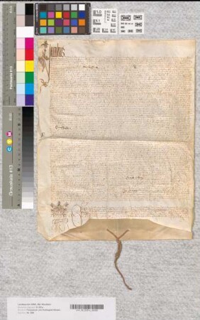 Notariatsinstrument in Betreff der Wahl eines Dechanten am Dom zu Minden.