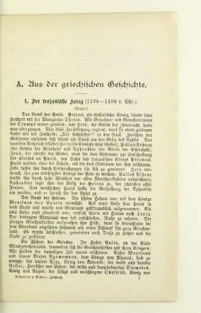 A. Aus der griechischen Geschichte