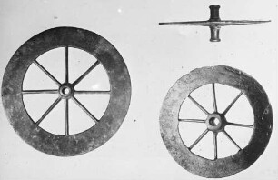 2 Räder eines Wagens