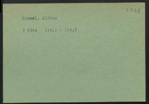 Rommel, Alfons