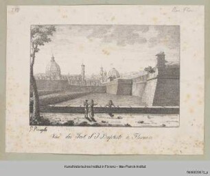 Vedute von Florenz von der Fortezza di San Giovanni, genannt Fortezza da Basso