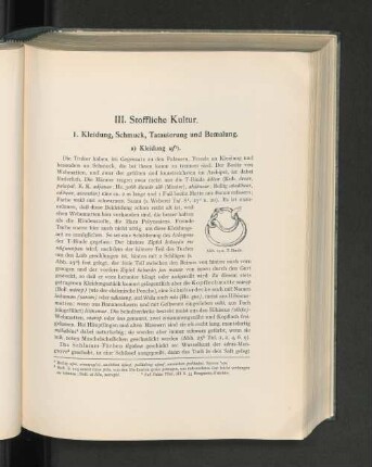 III. Stoffliche Kultur.