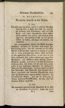 II. Abschnitt. Krankhafte Schärfe in den Säften