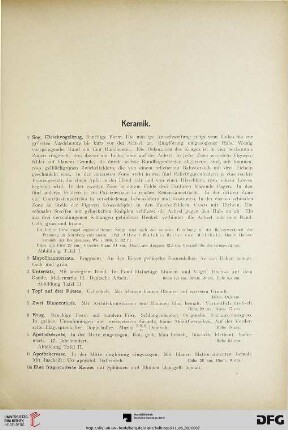 Keramik (Nr. 1-161)