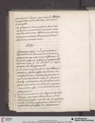 Diarium 1691