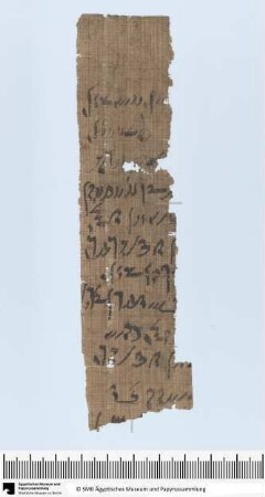 Demotischer Papyrus, Hochformatbrief von oder an Osiris-Priester
