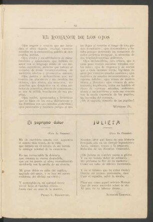 El romance de los ojos