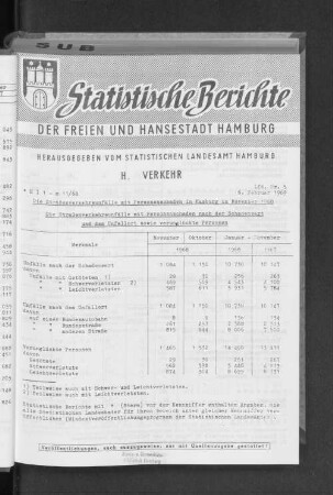 Die Straßenverkehrsunfälle mit Personenschaden in Hamburg im November 1968 : Lfd. Nr. 5