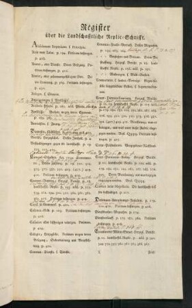 Register über die Landschafftliche Replic-Schrifft