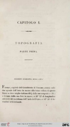 Capitolo I: Topographia