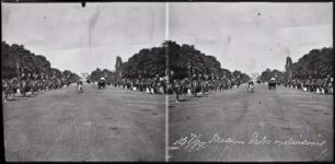Paris. Avenue du Bois. Militärparade zum Nationalfeiertag ("revue du 14 juillet")