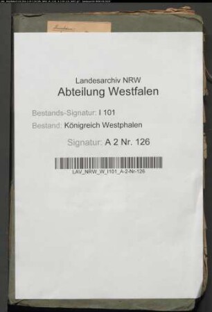 Ermittlung der Vermögensbestandteile des Damenstifts Schildesche (Kommissionsakten)