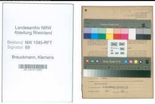 Entnazifizierung Klemens Breuckmann , geb. 20.01.1901 (Wirt)