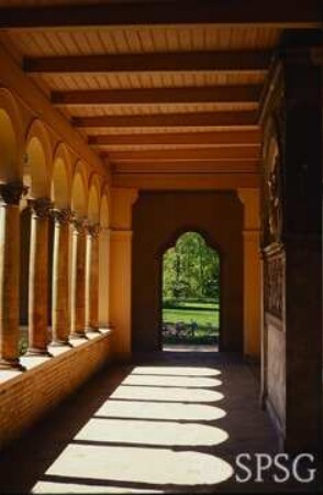 Potsdam, Park Sanssouci, Marlygarten, Schloss Marly, Friedenskirche.
