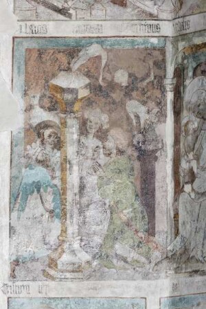 Szenen aus dem Marienleben und Leben Jesu Christi — Sturz der Götzenbilder