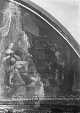 Zyklus historischer und legendärer Rechtsprechungsszenen — Samson liegt schlafend in Dalilas Schoß