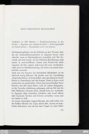 Eine Verlassene Minderheit