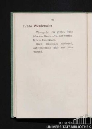 Frühe Werdersche.