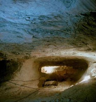 Förderschlitten im Kalisalzbergwerk Merkers