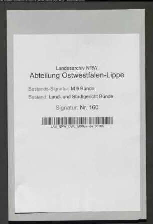 Erblasser: Wittemeyer, Caspar Heinrich; Erblasser: Wittemeyer, Anne Ilsabein, geb. Vorwerk: