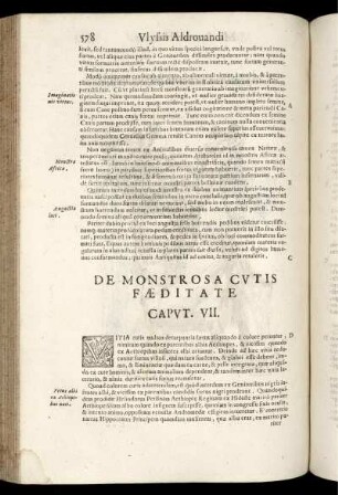 De Monstrosa Cutis Fæditate Caput. VII.
