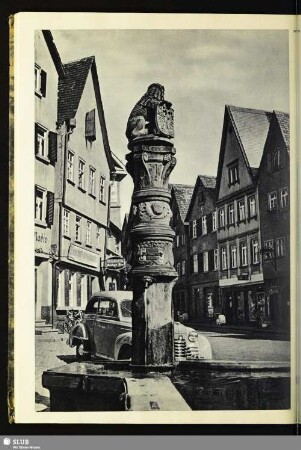 Löwenbrunnen in Wimpfen am Berg (um 1600) ...