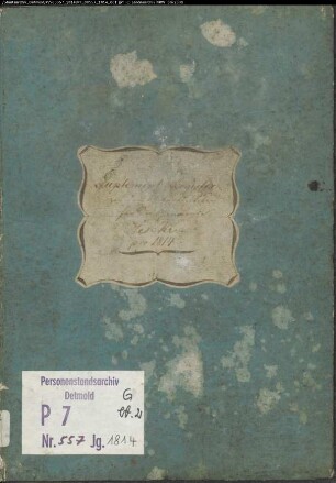 Zivilstandsregister der Mairie Weseke (G 1814 Band 2). (Gemeinde: Weseke, Kreis Borken)