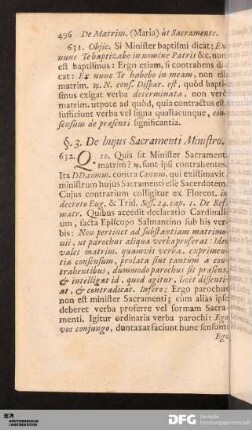 §. 3. De hujus Sacramenti Ministro.