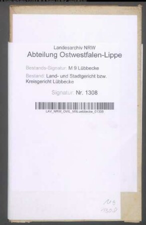 Erblasser: Tödtenheide gt. Hülshorst, Christian Heinrich; Erblasser: Tödtenheide, Anne Marie Engel, geb. Hülshorst: