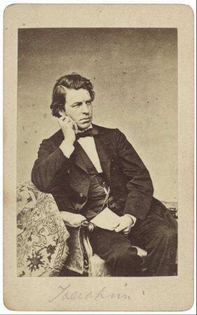 Reproduktion einer Photographie von Joseph Joachim (1831-1907)