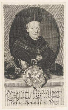 Bildnis des Leodegarius, Abbas S. Galli