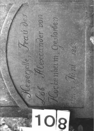 Grabstein 108 (Detailaufnahme 1)