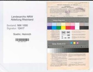 Entnazifizierung Heinrich Soehn, geb. 15.10.1904 ()