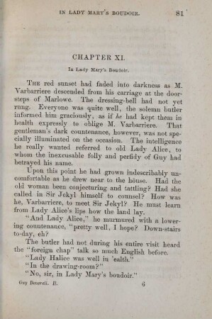 Chapter XI. In Lady Mary's Boudoir