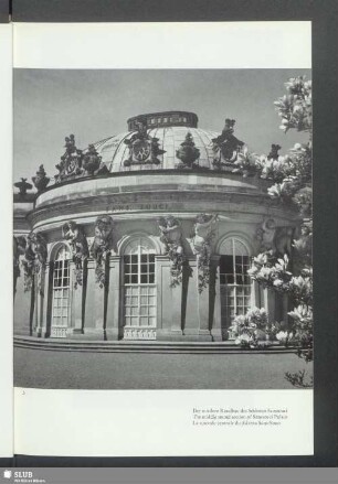Der mittlere Rundbau des Schlosses Sanssouci