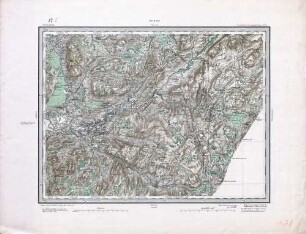 Topografisk kart over kongeriget norge ; 50 B. Vaerdalen