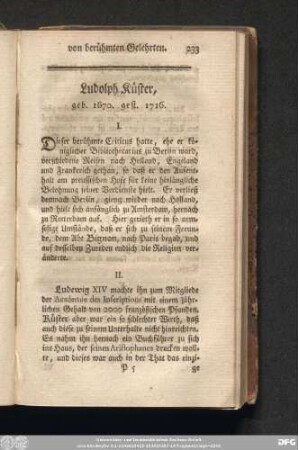 Ludolph Küster, geb. 1670. gest. 1716.