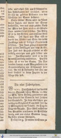 Die vier Jahrszeiten.