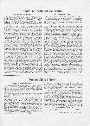 Berliner Witz und Humor