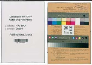 Entnazifizierung Maria Refflinghaus , geb. 22.01.1890 (Kauffrau)
