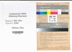 Entnazifizierung Else Dirksen , geb. 21.06.1911 ()