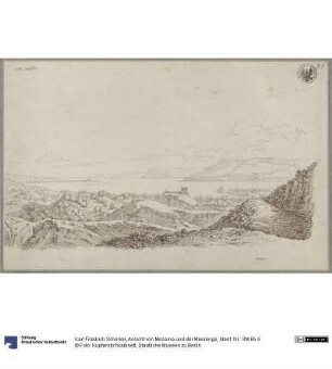 Ansicht von Messina und der Meerenge