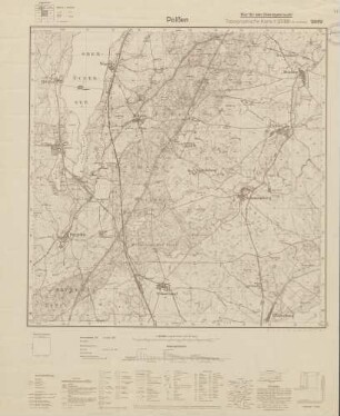 2849 Polßen, Topographische Karte 1:25000 (4cm - Karte)