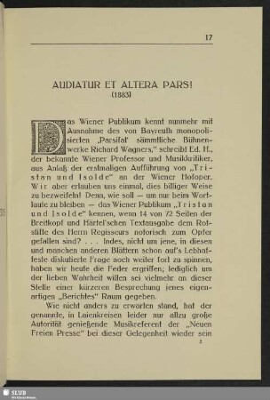Audiatur et altera pars! (1883)