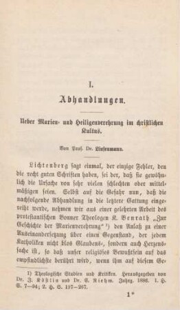 Abhandlungen